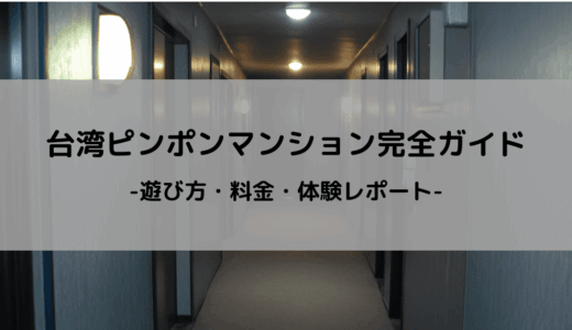 台湾ピンポンマンション完全ガイド：遊び方・料金・体験レポート
